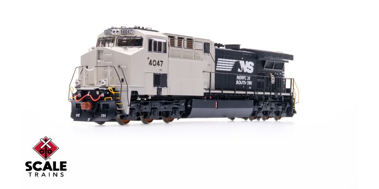 Scaletrains SXT39897 GE AC44C6M, Norfolk Southern/Horsehead/Primer Cab/NS #4047 HO Scale