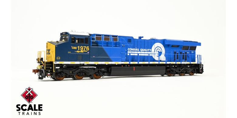 ScaleTrains SXT39907 GE ES44AH, CSX/Heritage/Conrail/Quality #1976 DCC & Sound HO Scale