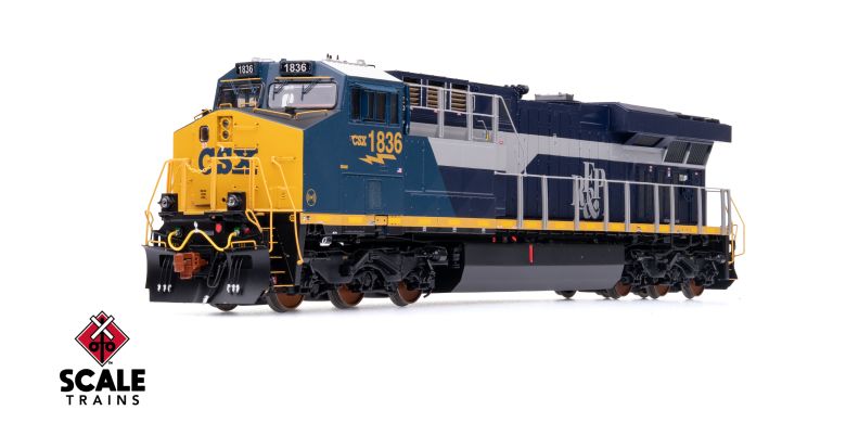 Scaletrains SXT39937 GE ES44AH - CSX/Heritage/Richmond, Fredericksburg & Potomac/RFP #1836 - ESU v5.0 DCC & Sound HO Scale