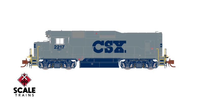 ScaleTrains SXT39955 EMD GP30, RDMT Road Slug, CSX/Stealth “G” Scheme #2232 DCC & Sound N Scale