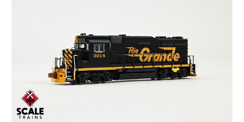 ScaleTrains SXT39969 EMD GP30, Rio Grande/Large Billboard Lettering #3027 DCC & Sound N Scale