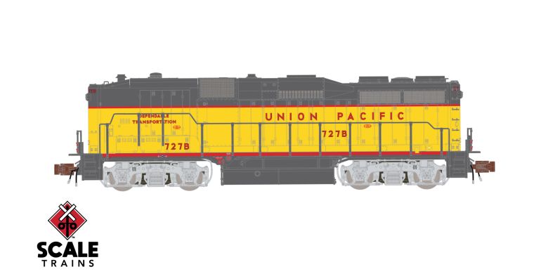 ScaleTrains SXT40013 EMD GP30B Passenger, Union Pacific/Dependable Transportation #735B DCC & Sound N Scale