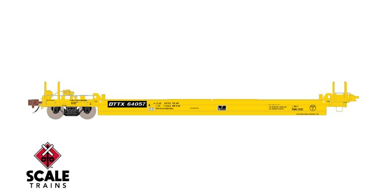 Scaletrains SXT40082 PS-Trinity Backpacker Well Car Set (5) Trailer Train/As-Delivered #64069 HO Scale