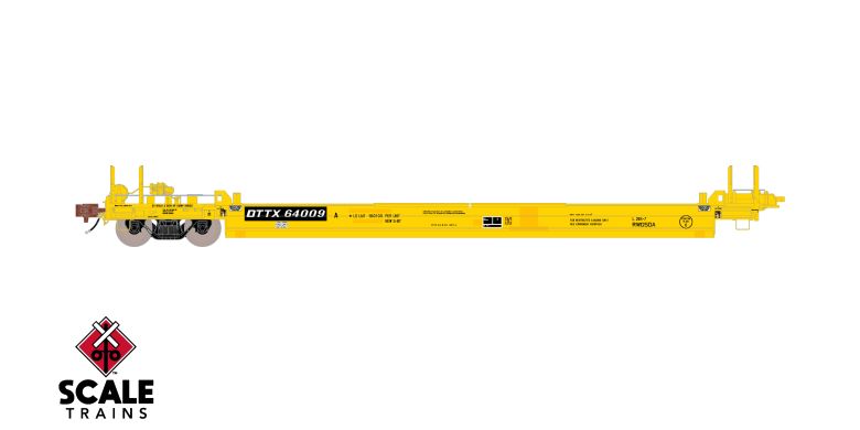 Scaletrains SXT40085 PS-Trinity Backpacker Well Car Set (5) Trailer Train/Speed Logo/Patched #64037 HO Scale