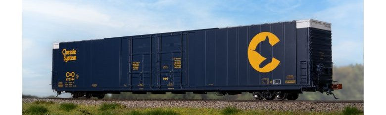 Scaletrains SXT40095 Thrall 86' High-Cube Double-Plug-Door Boxcar, Chessie System/CHSY C&O #493594 HO Scale