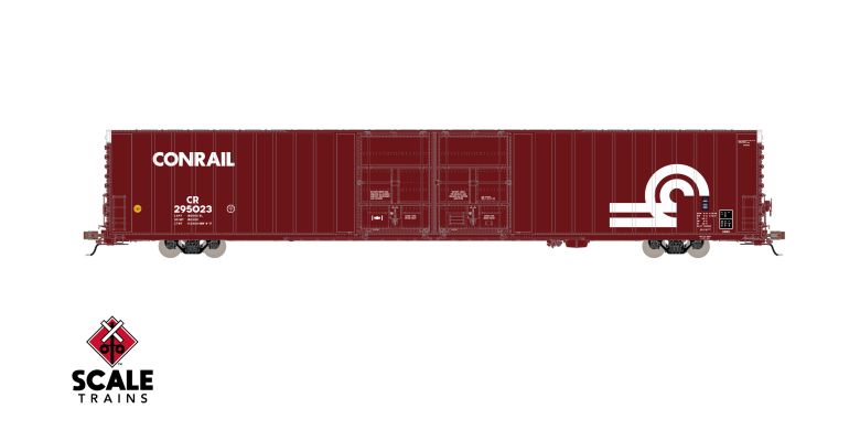 Scaletrains SXT40099 Thrall 86' High-Cube Double-Plug-Door Boxcar, Conrail/Large Logo/CR #295023 HO Scale