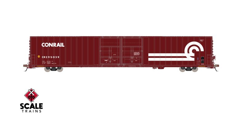 Scaletrains SXT40102 Thrall 86' High-Cube Double-Plug-Door Boxcar, Conrail/Extra Large Logo/CR #295039 HO Scale