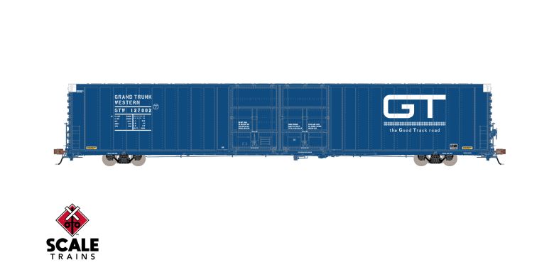 Scaletrains SXT40103 Thrall 86' High-Cube Double-Plug-Door Boxcar, Grand Trunk Western/The Good Track Road/GTW #127002 HO Scale