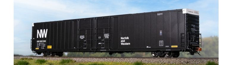 Scaletrains SXT40107 Thrall 86' High-Cube Double-Plug-Door Boxcar, Norfolk & Western/NW Block Logo/N&W #861183 HO Scale