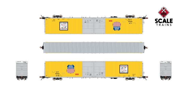 Scaletrains SXT40114 Thrall 86' High-Cube Double-Plug-Door Boxcar, Union Pacific/Automated Railway/UP #980089 HO Scale