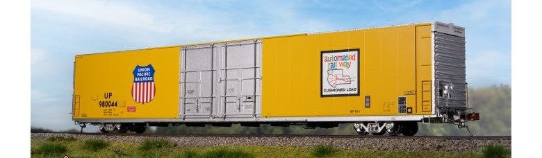 Scaletrains SXT40112 Thrall 86' High-Cube Double-Plug-Door Boxcar, Union Pacific/Automated Railway/Patched/UP #980044 HO Scale