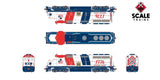 Scaletrains Rivet Counter SXT40223 EMD GP40 Phase IIc, WP Western Pacific #1776 Bicentennial HO Scale