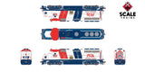 Scaletrains Rivet Counter SXT40223 EMD GP40 Phase IIc, WP Western Pacific #1776 Bicentennial HO Scale