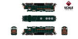 Scaletrains Rivet Counter SXT40227 EMD GP40 Phase IIc, WP Western Pacific #3528 Perlman Green HO Scale