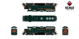 Scaletrains Rivet Counter SXT40229 EMD GP40 Phase IIc, WP Western Pacific #3530 Perlman Green/Without Front Pilot Stripes HO Scale