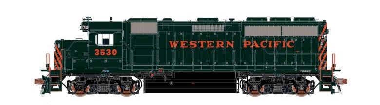 Scaletrains Rivet Counter SXT40229 EMD GP40 Phase IIc, WP Western Pacific #3530 Perlman Green/Without Front Pilot Stripes HO Scale