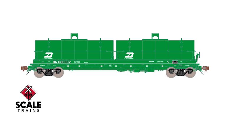 Scaletrains SXT40266 Thrall 48' 2-Hood Coil Steel Car BN Burlington Northern #686005 HO Scale