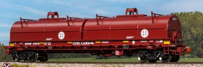 Scaletrains SXT40275 Thrall 48' 2-Hood Coil Steel Car BNSF/Circle-Cross Hoods #534217 HO Scale