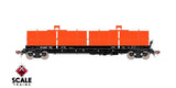 Scaletrains SXT40292 Thrall 48' 2-Hood Coil Steel Car Elgin Joliet & Eastern/Orange Hoods #7455 HO Scale