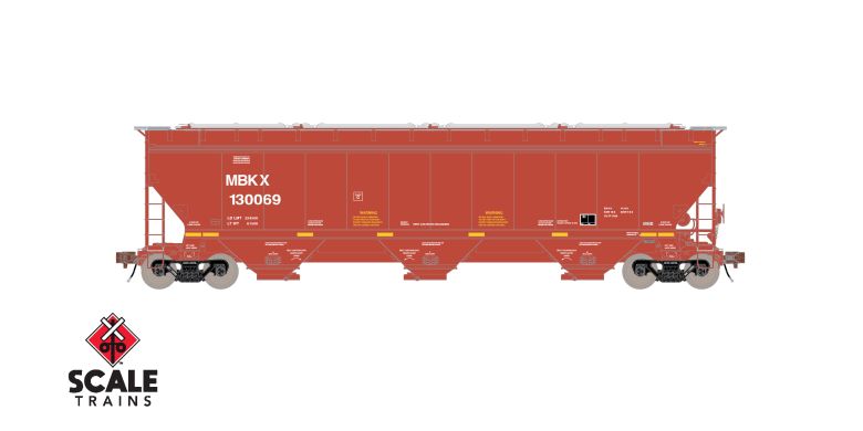 Scaletrains SXT40323 5188 Covered Hopper, MBKX #130094 HO Scale