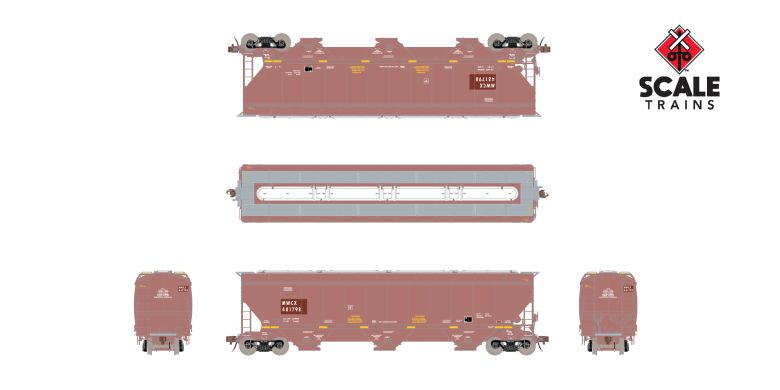 Scaletrains SXT40324 5188 Covered Hopper, MBKX/Patched #481798 HO Scale