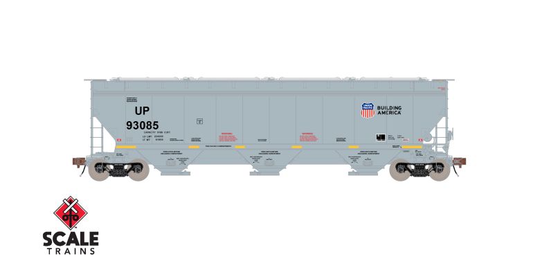 Scaletrains SXT40339 5188 Covered Hopper, Union Pacific/Gray #93333 HO Scale