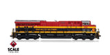 ScaleTrains SXT40376 Scale GE ET44AC, Kansas City Southern/Belle #5016 DCC & Sound HO Scale