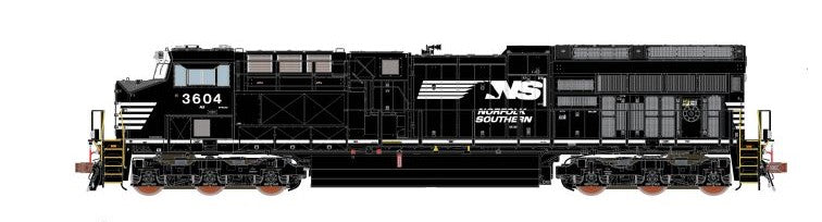 ScaleTrains SXT40425 GE ET44AC, Norfolk Southern/Horsehead/Standard NS Numbers #3604 DCC & Sound HO Scale