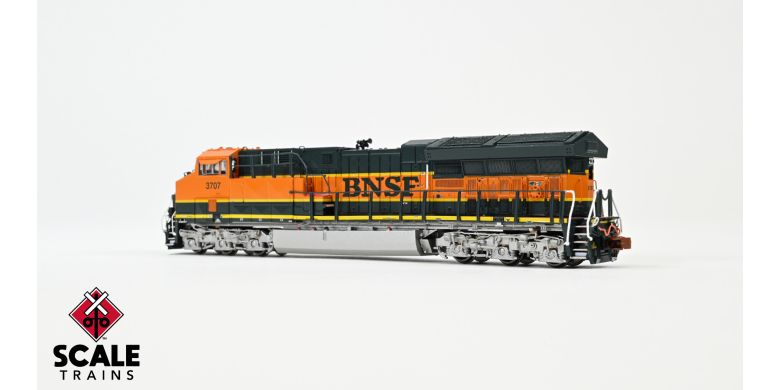 Scaletrains Rivet Counter SXT40453 GE ET44C4, BNSF/Heritage I #3707 DCC & Sound N Scale