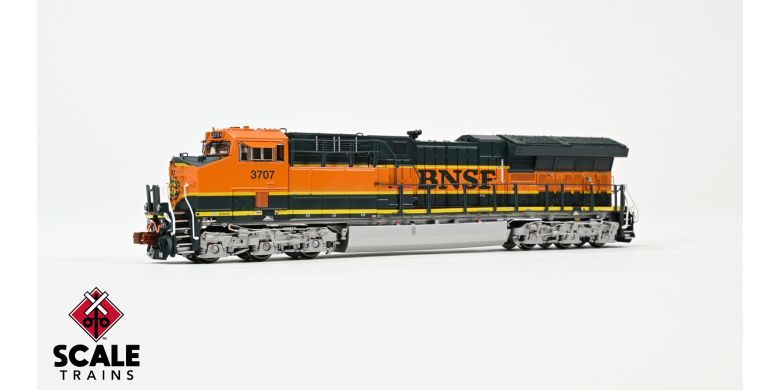 Scaletrains Rivet Counter SXT40453 GE ET44C4, BNSF/Heritage I #3707 DCC & Sound N Scale