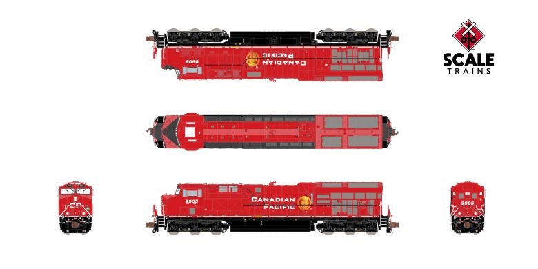 Scaletrains Rivet Counter SXT40461 GE ET44AC, Canadian Pacific/Beaver #9921 DCC & Sound N Scale