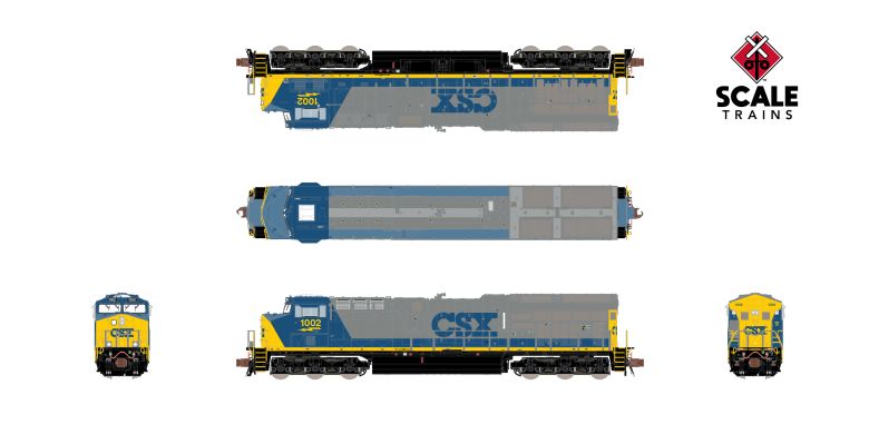 Scaletrains Rivet Counter SXT40467 GE ET44AH, CSX/YN2 #1015 DCC & Sound N Scale