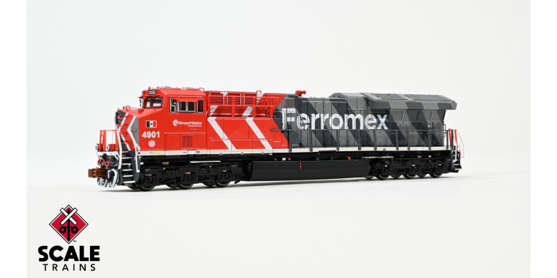 Scaletrains Rivet Counter SXT40471 GE ET44AC, Ferromex/Zebra #4901 DCC & Sound N Scale