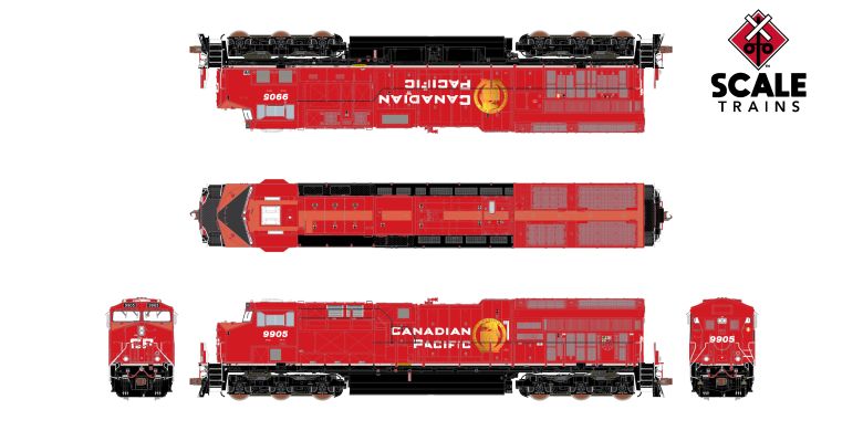 ScaleTrains SXT40499 GE ET44AC, Canadian Pacific/Beaver #9946 DCC & Sound HO Scale