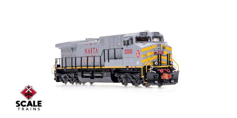 ScaleTrains SXT40609 GE AC4400CW, Kansas City Southern/NAFTA/Gray/KCS #2000 DCC & Sound N Scale
