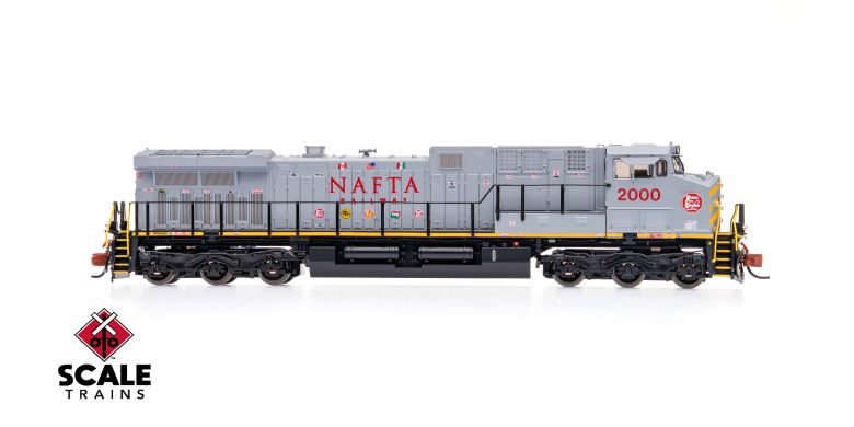 ScaleTrains SXT40609 GE AC4400CW, Kansas City Southern/NAFTA/Gray/KCS #2000 DCC & Sound N Scale
