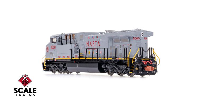 ScaleTrains SXT40609 GE AC4400CW, Kansas City Southern/NAFTA/Gray/KCS #2000 DCC & Sound N Scale