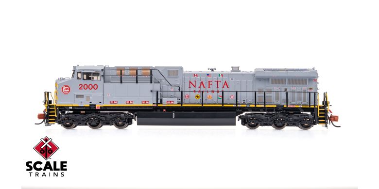 ScaleTrains SXT40609 GE AC4400CW, Kansas City Southern/NAFTA/Gray/KCS #2000 DCC & Sound N Scale