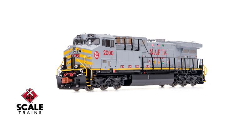 ScaleTrains SXT40609 GE AC4400CW, Kansas City Southern/NAFTA/Gray/KCS #2000 DCC & Sound N Scale