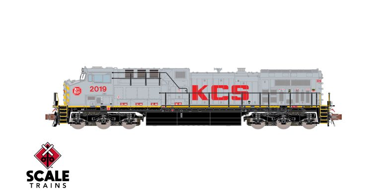ScaleTrains SXT40617 GE AC4400CW, Kansas City Southern/Gray/KCS #2043 DCC & Sound N Scale