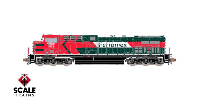 ScaleTrains SXT40621 GE AC4400CW, Ferromex/Diabla #4553 DCC & Sound N Scale