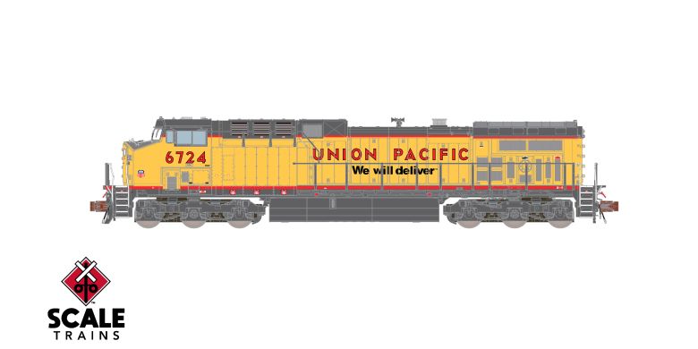 ScaleTrains SXT40661 GE AC4400CW, Union Pacific/ex-C&NW/"We Will Deliver"/Red Sill #6724 DCC & Sound N Scale