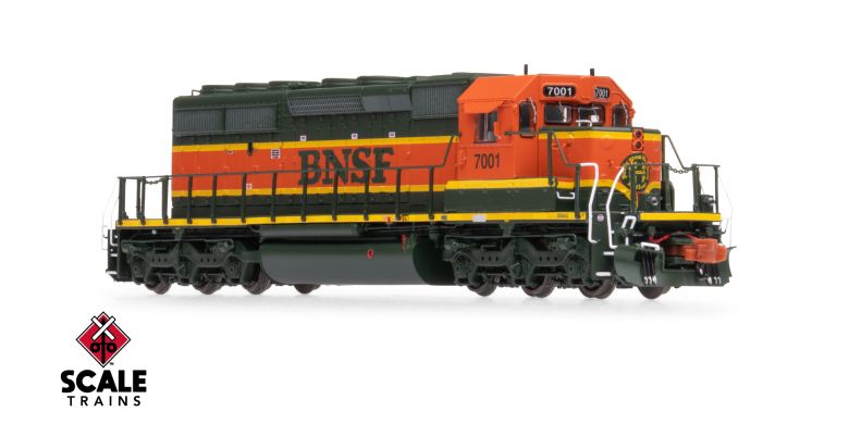 Scaletrains Rivet Counter SXT40681 EMD SD40-2, BNSF/Heritage I/Large Circle-Cross Nose Logo #7053 DCC & Sound N Scale
