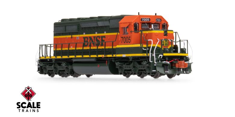 Scaletrains Rivet Counter SXT40675 EMD SD40-2, BNSF/Heritage/Small Circle-Cross Nose Logo #7016 DCC & Sound N Scale