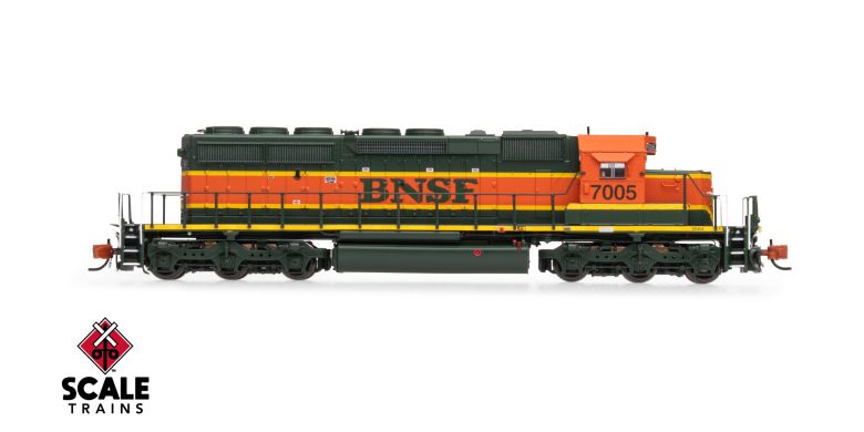 Scaletrains Rivet Counter SXT40675 EMD SD40-2, BNSF/Heritage/Small Circle-Cross Nose Logo #7016 DCC & Sound N Scale