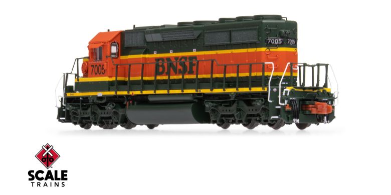 Scaletrains Rivet Counter SXT40675 EMD SD40-2, BNSF/Heritage/Small Circle-Cross Nose Logo #7016 DCC & Sound N Scale