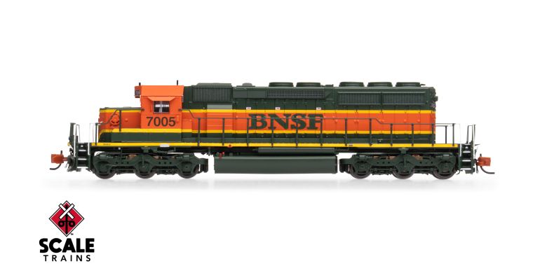 Scaletrains Rivet Counter SXT40675 EMD SD40-2, BNSF/Heritage/Small Circle-Cross Nose Logo #7016 DCC & Sound N Scale