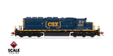 Scaletrains Rivet Counter SXT40683 EMD SD40-2, CSX/YN3 Boxcar Logo/Yellow Plow #4040 DCC & Sound N Scale