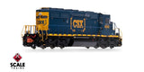 Scaletrains Rivet Counter SXT40683 EMD SD40-2, CSX/YN3 Boxcar Logo/Yellow Plow #4040 DCC & Sound N Scale
