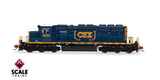 Scaletrains Rivet Counter SXT40683 EMD SD40-2, CSX/YN3 Boxcar Logo/Yellow Plow #4040 DCC & Sound N Scale